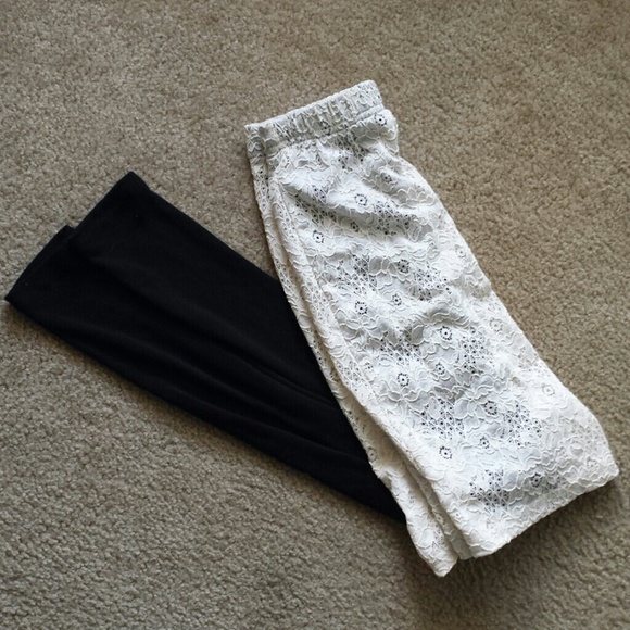 NwT Lace skirt leggings with coco tshirt