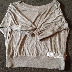 Cute Off The Shoulder Grey Top!
