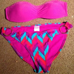 Magenta bathing suit