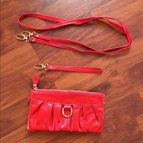 ***SOLD*** Red handbag -- clutch, wristlet, purse!
