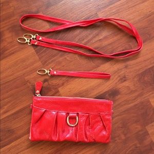 ***SOLD*** Red handbag -- clutch, wristlet, purse!