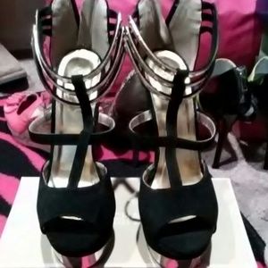 Black and Gold heels