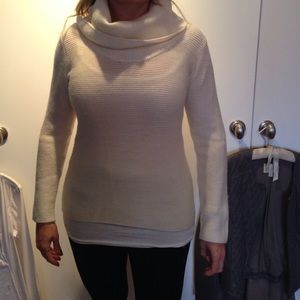 Cream cowl neck
