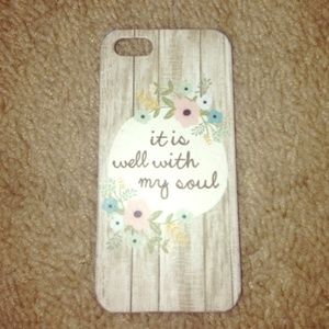 "It is well with my soul" iphone 5 case