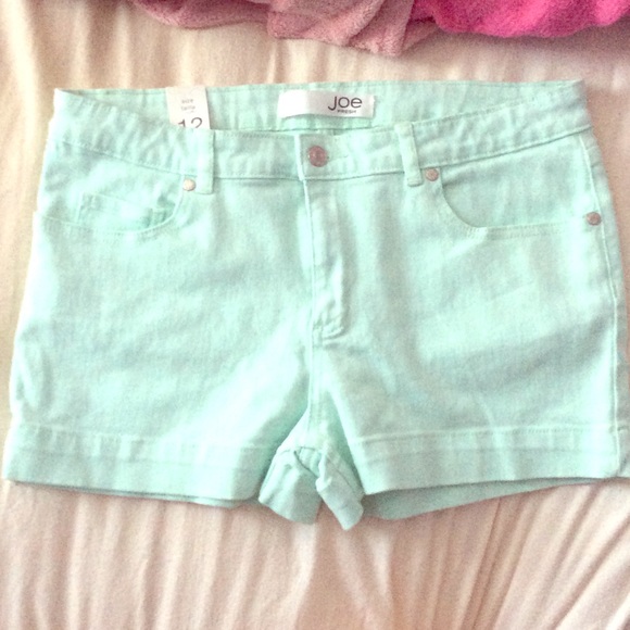 Mint green Jean shorts