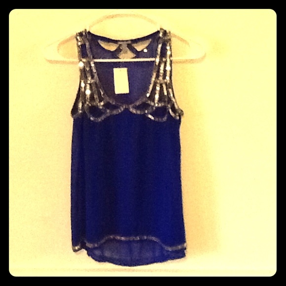 NWT royal blue Charlotte Russe top