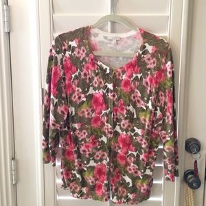 3/4 sleeve Cardigan Sweater