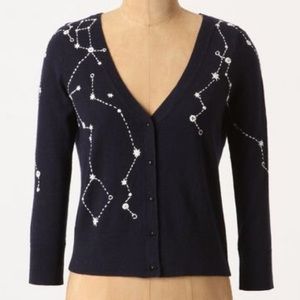 Anthropologie Moth Kites and Constellations Cardi