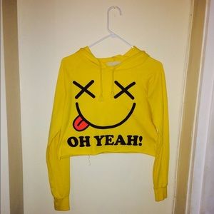 Graphic Cropped Sweater