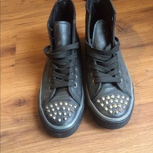 Studded Leather Boots