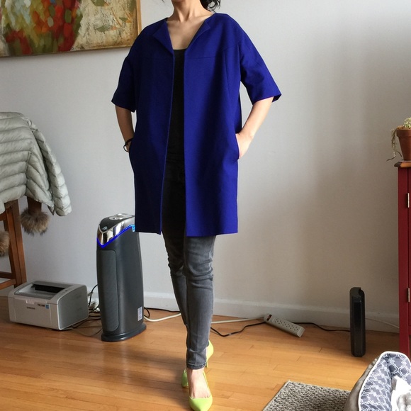 brand new kate spade spring coat blue