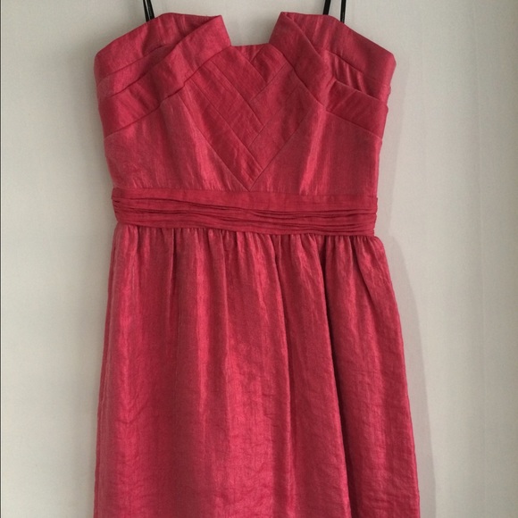 Laundry by Shelli Segal Dress in Metallic Rose