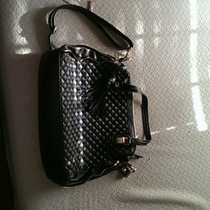 Black quilted Steve Madden Purse