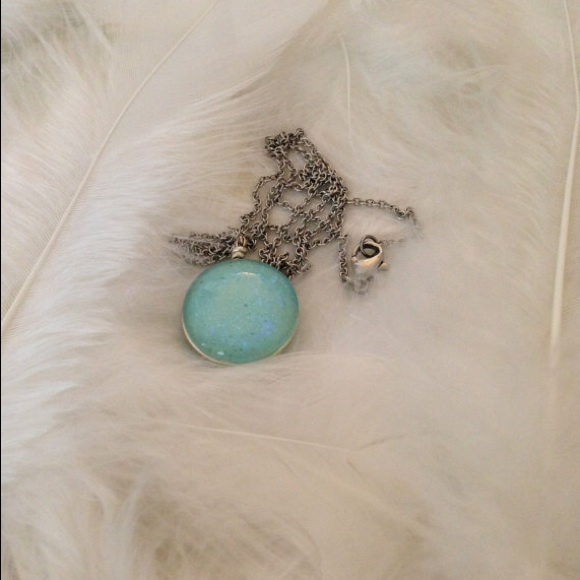 Sterling Silver Iridescent Mini Moonlight Necklace