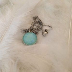 Sterling Silver Iridescent Mini Moonlight Necklace