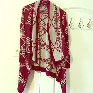 Burgundy cardigan