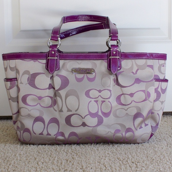 Authentic Coach Purple C Shoulder Bag