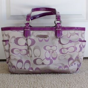 Authentic Coach Purple C Shoulder Bag