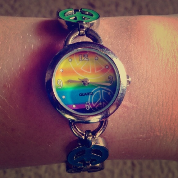 💚Mudd Peace Sign Watch💚