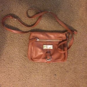 Small brown over the shoulder bag