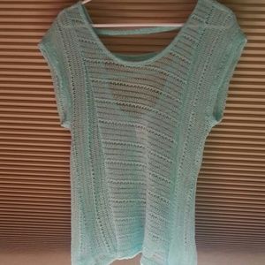 Bright Blue Knit Top