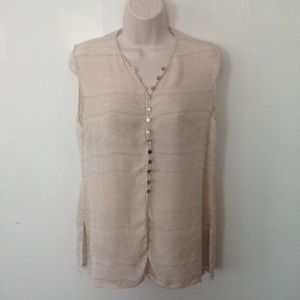 Vintage Tahari Bohemian Festival Silk Blouse