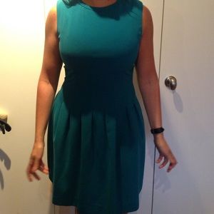 Teal green dress