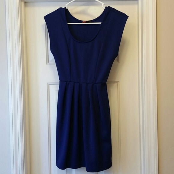 Navy blue tulip dress
