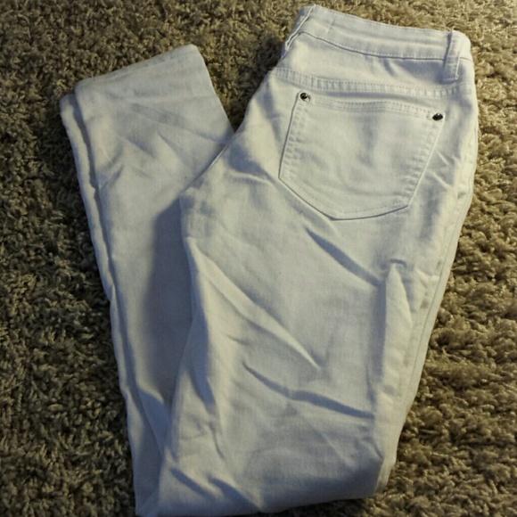 White Denim Stretch Pants