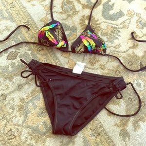 Roxy bikini worn once!!!