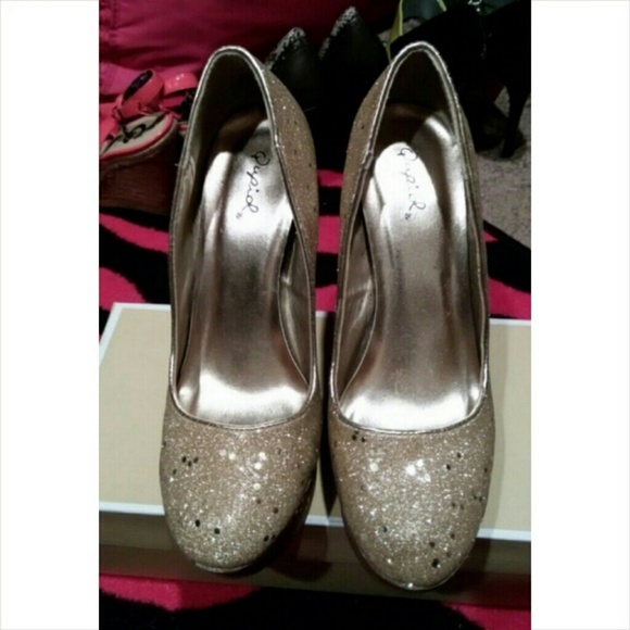 Gold heels