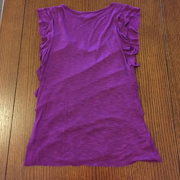 SOLD!! Cute Purple Ruffle Tank 💜 - Picture 3 of 3