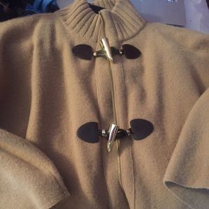 MICHAEL Michael Kors Camel Wool Cape Coat