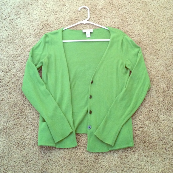 Green cardigan