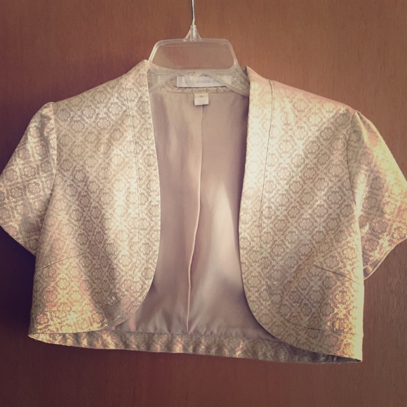 Express gold metallic bolero