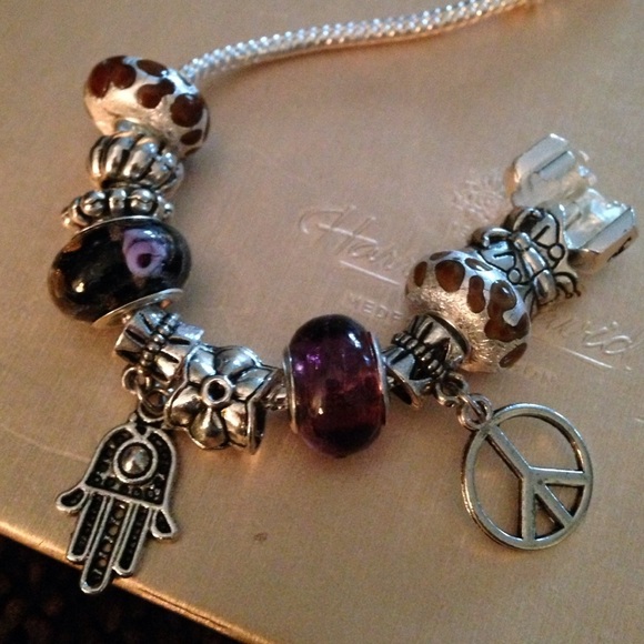RESERVED Muranno charms and oxidized beads Lokey54