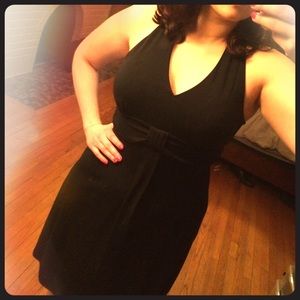 🚫SOLD🚫 Ann Taylor Loft black halter dress