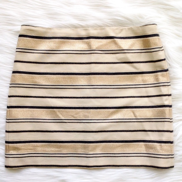 J Crew metallic miniskirt - Picture 2 of 4