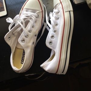 All star white converse