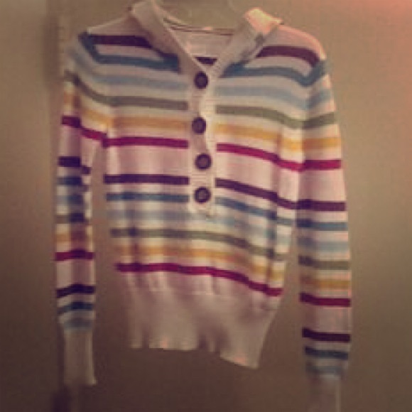 Aero striped sweater with hood *REDUCED*