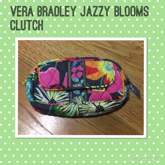 Vera Bradley "Jazzy Blooms" clutch