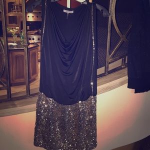 Black with gold sequence dress! Brand NEW