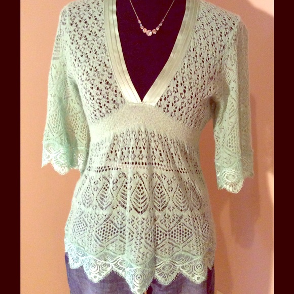 Celery Crochet Top