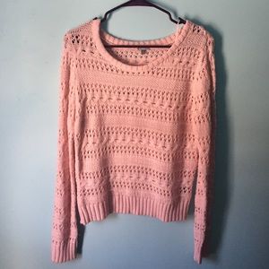 Charlotte russe baby pink open sweater