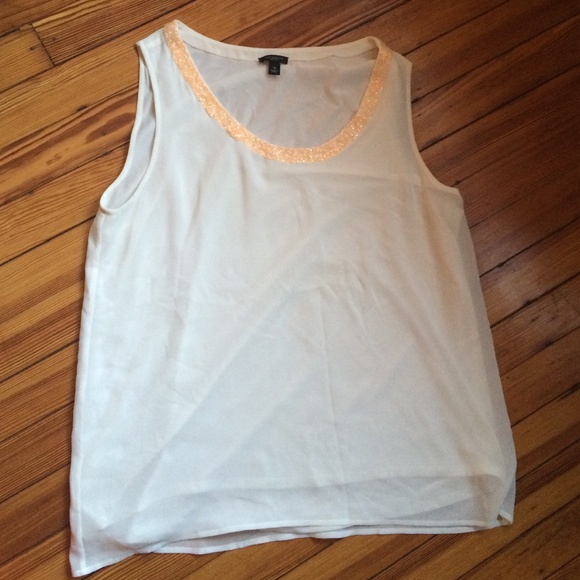 Ann Taylor beaded drapey tank