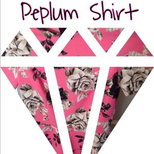 Pretty in Pink Peplum Blouse