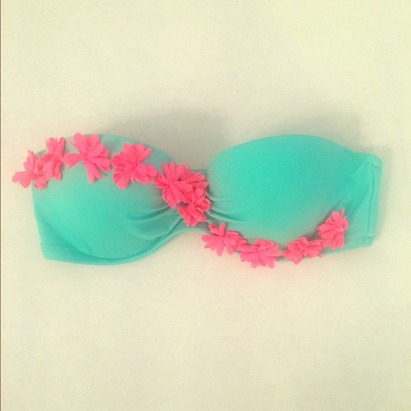 Victoria's Secret Flower Bandeau Swimsuit Top