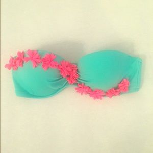 Victoria's Secret Flower Bandeau Swimsuit Top