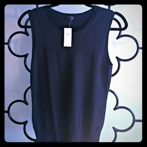 Ann Taylor Navy Blue Sweater Knitwear Shell