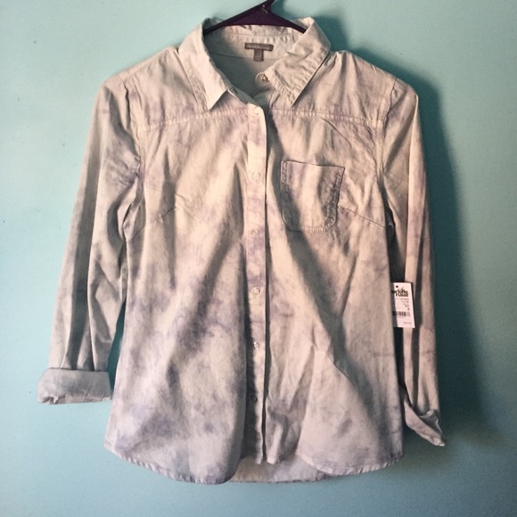 NEVER WORN CHARLOTTE RUSSE ACID WASH TOP - Picture 1 of 2